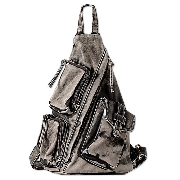 Sling Bag Men, Vintage Crossbody Backpack, Multi-Purpose Shoulder :)